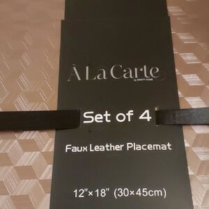 Dainty Home Faux Leather Placemats